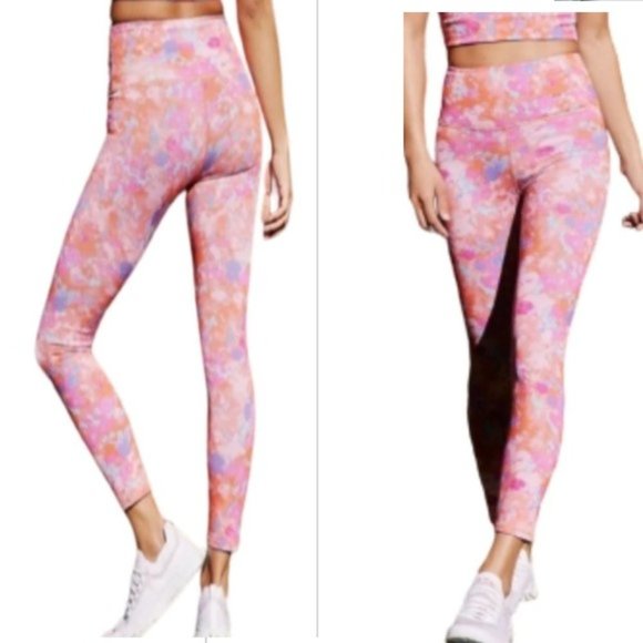 Anthropologie DAILY PRACTICE LIANA PRINTED LEGGINGS  NEW W/TAG - Picture 1 of 13